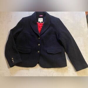 Boden Balli Blazer Womens UK 22 US 20 Single Breasted Navy Blue